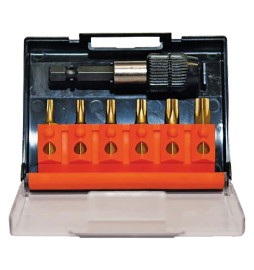 PORTAINSERTO CON INSERTI TORX 7 pz