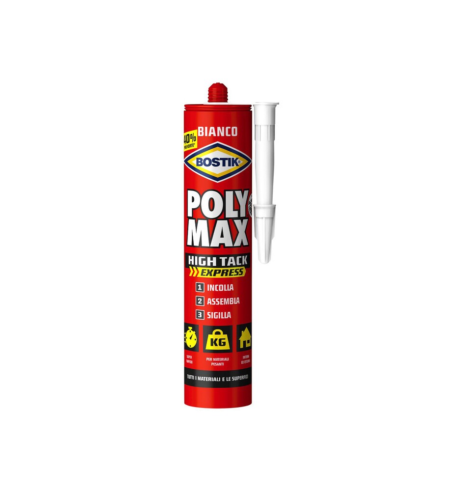 BOSTIK POLYMAX HIGH TACK BIANCO 440 G CARTUC