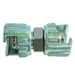 RACCORDO DI GIUNZIONE CON DUE DADI FRESATI '12/A' 1/4