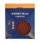 DISCO ABRASIVO VELCRO 6 FORI D 150 MM GR 120 CF 10