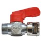 RUBINETTO DI LINEA CON DADO FRESATO '13/A' AIR/11 - 1/4M