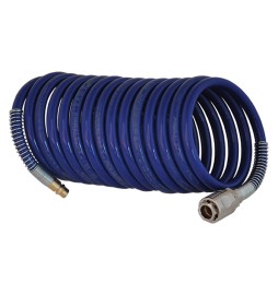 TUBO A SPIRALE IN NYLON RACCORDATO 8 x 10 - mt 10