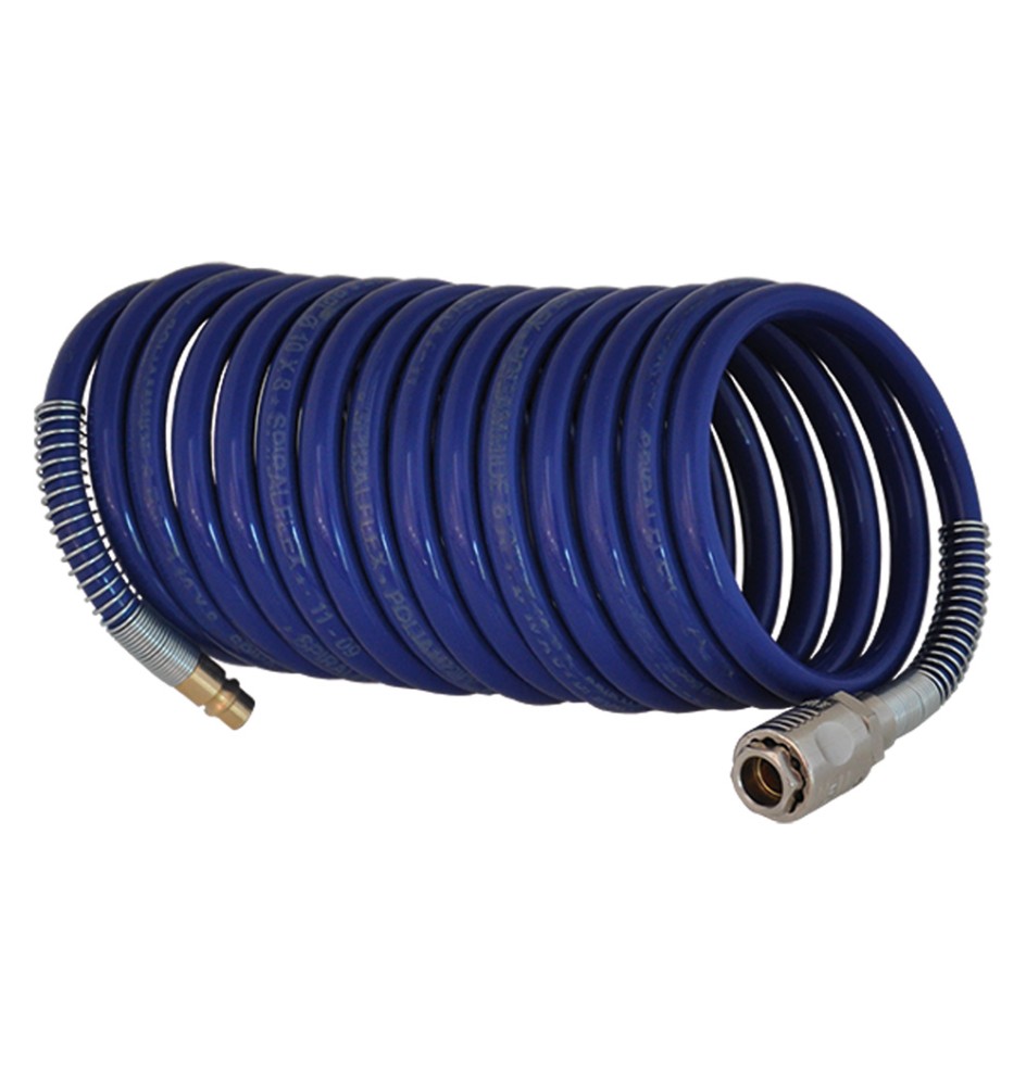 TUBO A SPIRALE IN NYLON RACCORDATO 8 x 10 - mt 10