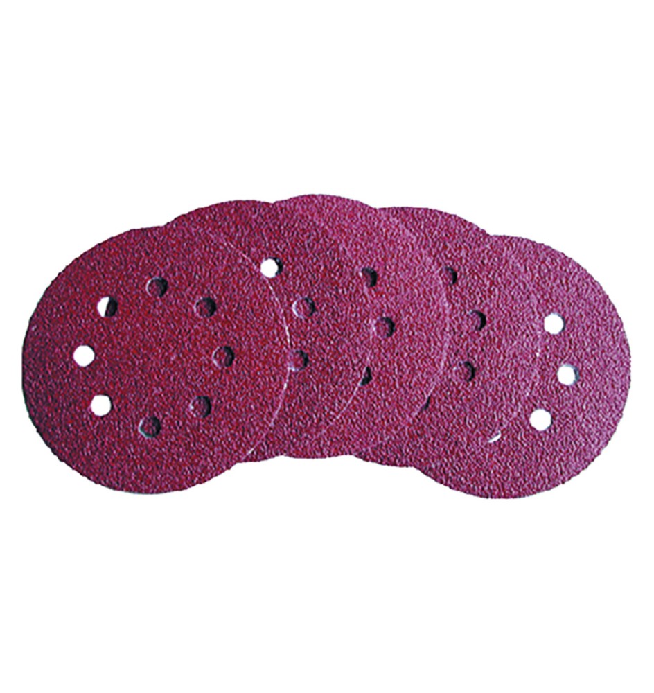 DISCO IN CARTA ABRASIVA CON VELCRO FORATO art. 349.80 - gr. 120