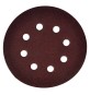 DISCO IN CARTA VELCRATO 'P64E' 8 FORI ø mm 125 x 0 - grana 40