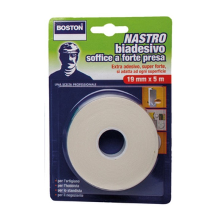 BOSTON NASTRO BIADESIVO FORTE 19MMX5M