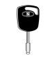 SILCA FO21TE CHIAVE TRANSPONDER VUOTA ACCIAIO