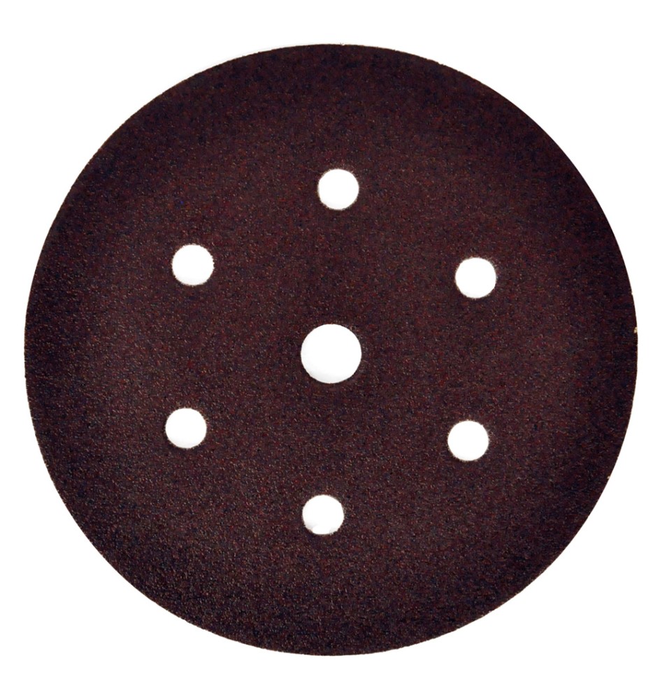 DISCO IN CARTA VELCRATO 'P64E' 7 FORI ø mm 150 x14 - grana 180