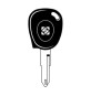 SILCA NE73TE CHIAVE TRANSPONDER VUOTA OTTONE
