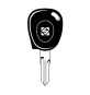 SILCA VAC102TE CHIAVE TRANSPONDER VUOTA OTTONE