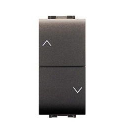 LIFE 4022 DOPPIO PULSANTE P/TAPPARELLE GRIGIO A