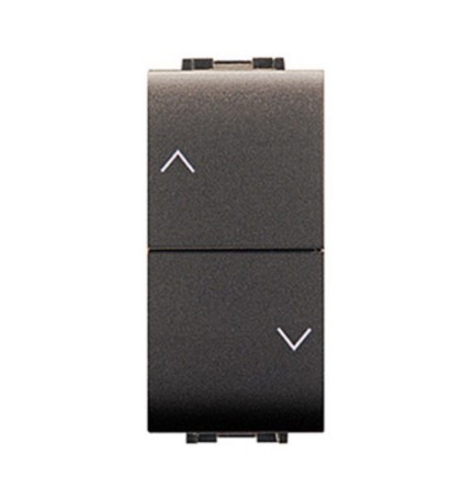 LIFE 4022 DOPPIO PULSANTE P/TAPPARELLE GRIGIO A