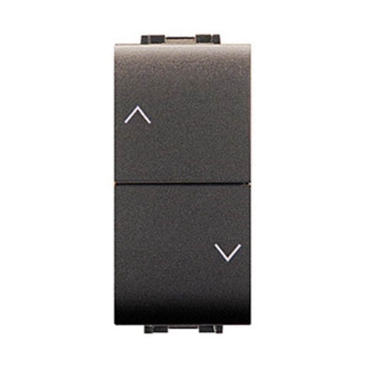 LIFE 4022 DOPPIO PULSANTE P/TAPPARELLE GRIGIO A