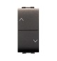 LIFE 4022 DOPPIO PULSANTE P/TAPPARELLE GRIGIO A