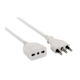 PROLUNGA LINEARE 3 M SEZ 3X1 16A BIPASSO BIANCO *