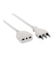 PROLUNGA LINEARE 3 M SEZ 3X1 16A BIPASSO BIANCO *