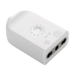 PRESA BIPASSO 2P+T BIANCO FIG.1