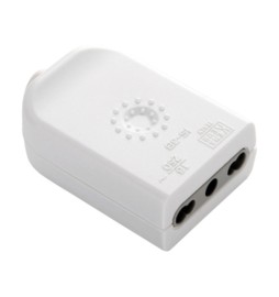 PRESA BIPASSO 2P+T BIANCO FIG.1