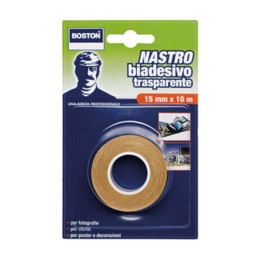 BOSTON NASTRO BIADESIVO 15MMX10M TRASPARENTE
