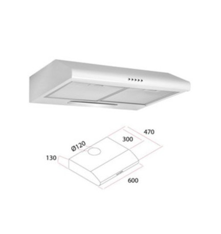 CAPPA ELETTRICA P/CUCINA 60 CM
