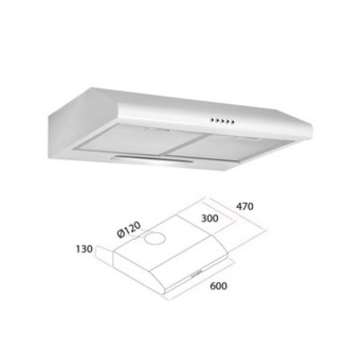 CAPPA ELETTRICA P/CUCINA 60 CM