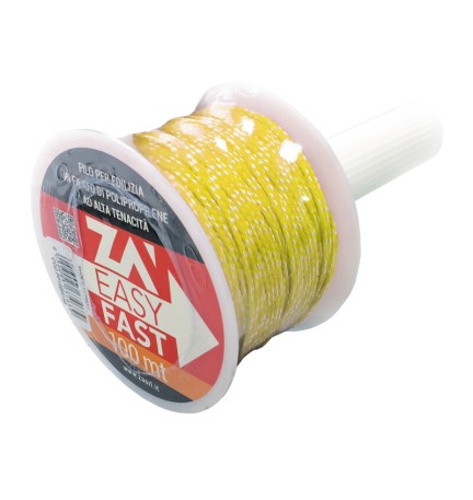 FILO P/EDILIZIA C/MANICO D 1,8 MMX100 M GIALLO