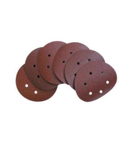 DISCO ABRASIVO VELCRO 6 FORI D 150 MM GRANA 80