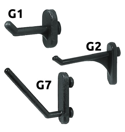 GANCIO IN NYLON PER PANNELLI PORTAUTENSILI G1