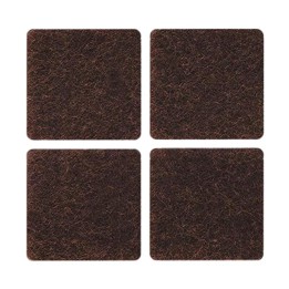 FELTRINO ADESIVO SEDIA MARRONE 30X 30 MM CF 6 PZ*