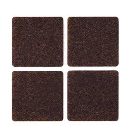 FELTRINO ADESIVO SEDIA MARRONE 30X 30 MM CF 6 PZ*