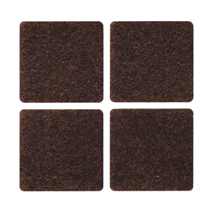 FELTRINO ADESIVO SEDIA MARRONE 30X 30 MM CF 6 PZ*