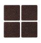 FELTRINO ADESIVO SEDIA MARRONE 35X 35 MM CF 3 PZ*