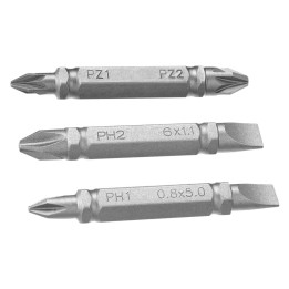 INSERTI PER AVVITATORI DOPPIA FUNZIONE IN SET PH1-SL5/PH2-SL6/PZ1-2 mm 48 (3pz)