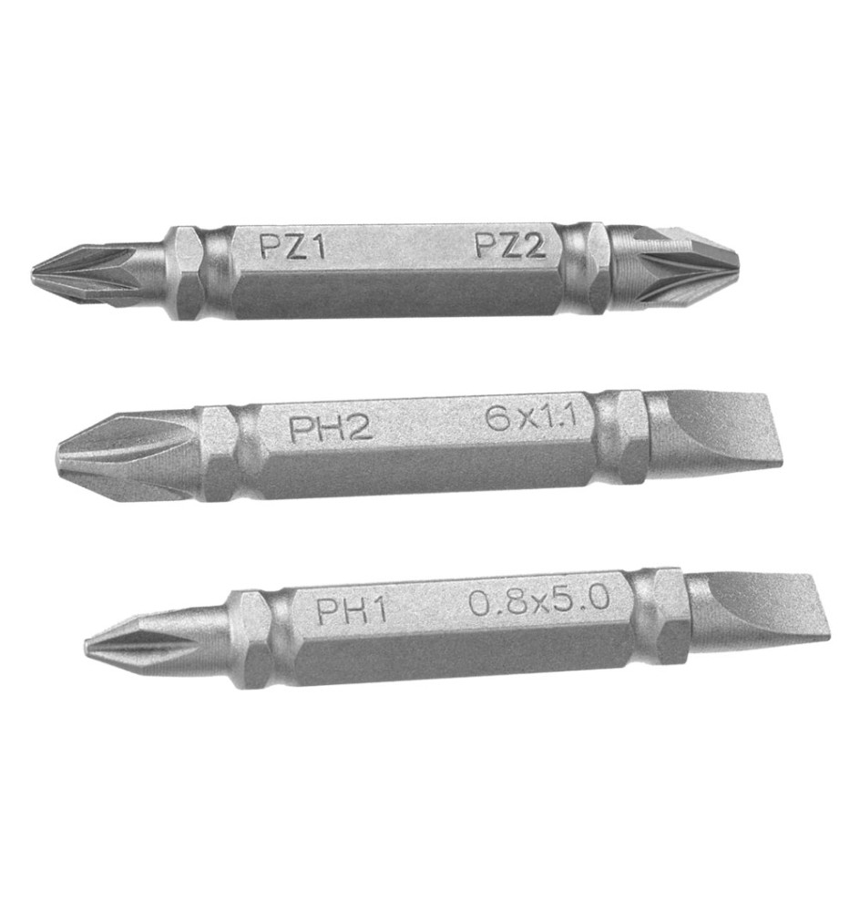 INSERTI PER AVVITATORI DOPPIA FUNZIONE IN SET PH1-SL5/PH2-SL6/PZ1-2 mm 48 (3pz)