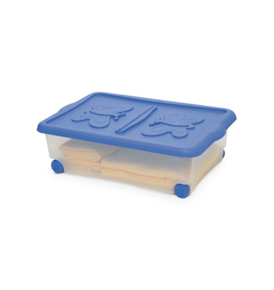 CONTENITORE ROLLING C/COPERCHIO ALI 60X40H18 CM