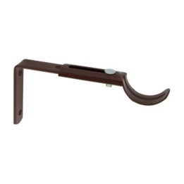 SUPPORTO METALLO BASTONE CENTRALE NOCE 17/21 CM