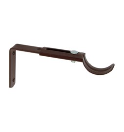 SUPPORTO METALLO BASTONE CENTRALE NOCE 17/21 CM