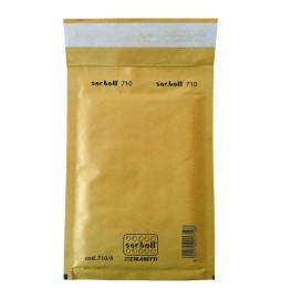 BUSTA CON IMBOTTITURA BOLLATA cm 32 x 50 gialla - cf.10 pz