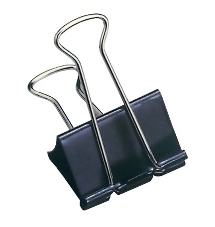 MOLLA FERMACARTE 'DOUBLE CLIP' mm 19 - pezzi 12