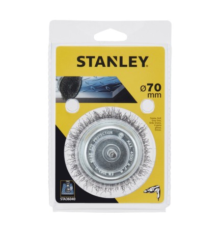 STANLEY STA36040 SPAZZOLA ACCIAIO A TAZZA D 75