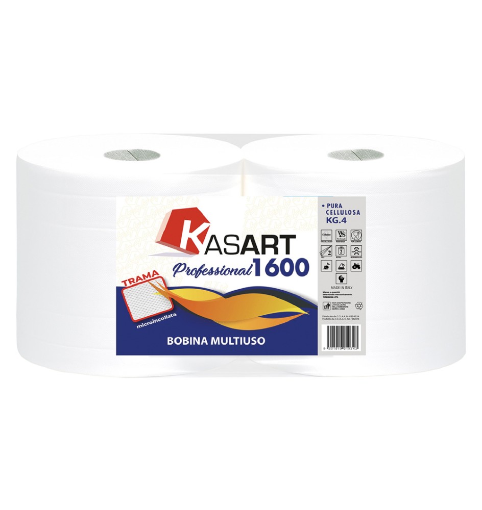 BOBINA CARTA 'PROFESSIONAL 1600' kg 2,03 a rotolo circa (prezzo singolo rotolo)