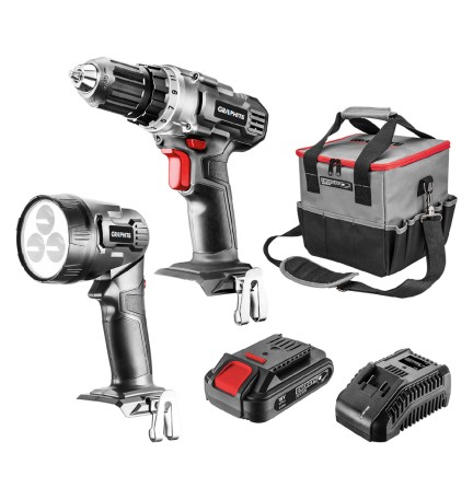 SET TRAPANO AVVITATORE CON ACCESSORI 'ENERGY +' set 5 pezzi