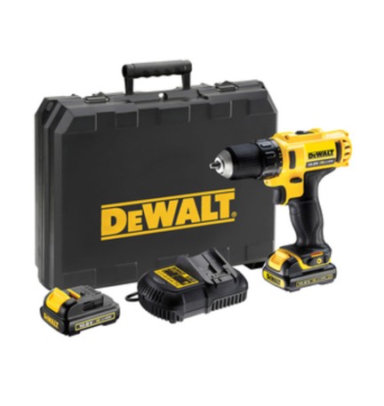 DEWALT TRAPANO 2 BAT. LIT 10,8V 2,0AH DCD710D2-QW