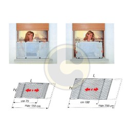 SET 4 SCORREVOLI P/ZANZARIERA ESTENSIBILE