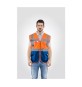 GILET ALTA VISIBILIT ARANCIO/BLU LASER TG.XXL