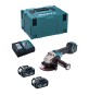 SMERIGLIATRICE ANGOLARE A BATTERIA 'DGA513RTJ' 18V batt.5,0 Ah Litio - 2 batterie
