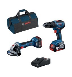 BOSCH-B KIT TRAPANO + SMERIGLIATRICE 18V 125MM