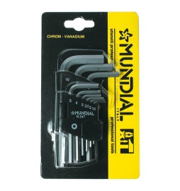 CHIAVI ESAGONALI IN SERIE (1,5-10) 9 pezzi