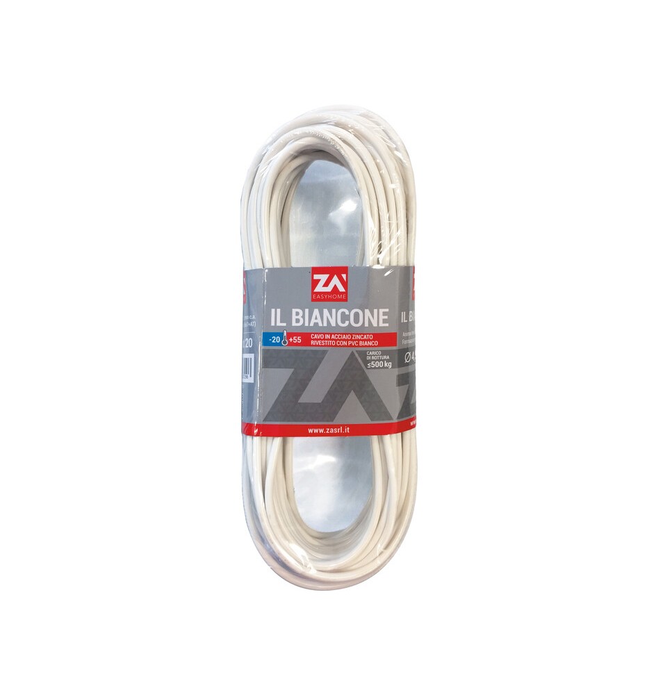 FILO STENDIBIANCHERIA BIANCONE ACC ZIN CONF 20 M