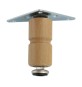 PIEDINO LEGNO PIASTRA MOBILE 200 MM CHIARO*
